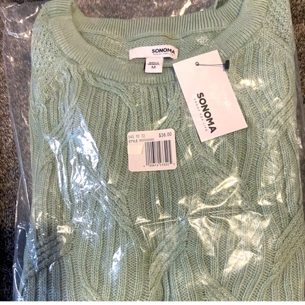 Light Green Sonoma Sweater | Women Medium
